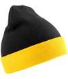 RC930X Result Recycled Compass Beanie Black / Yellow colour image